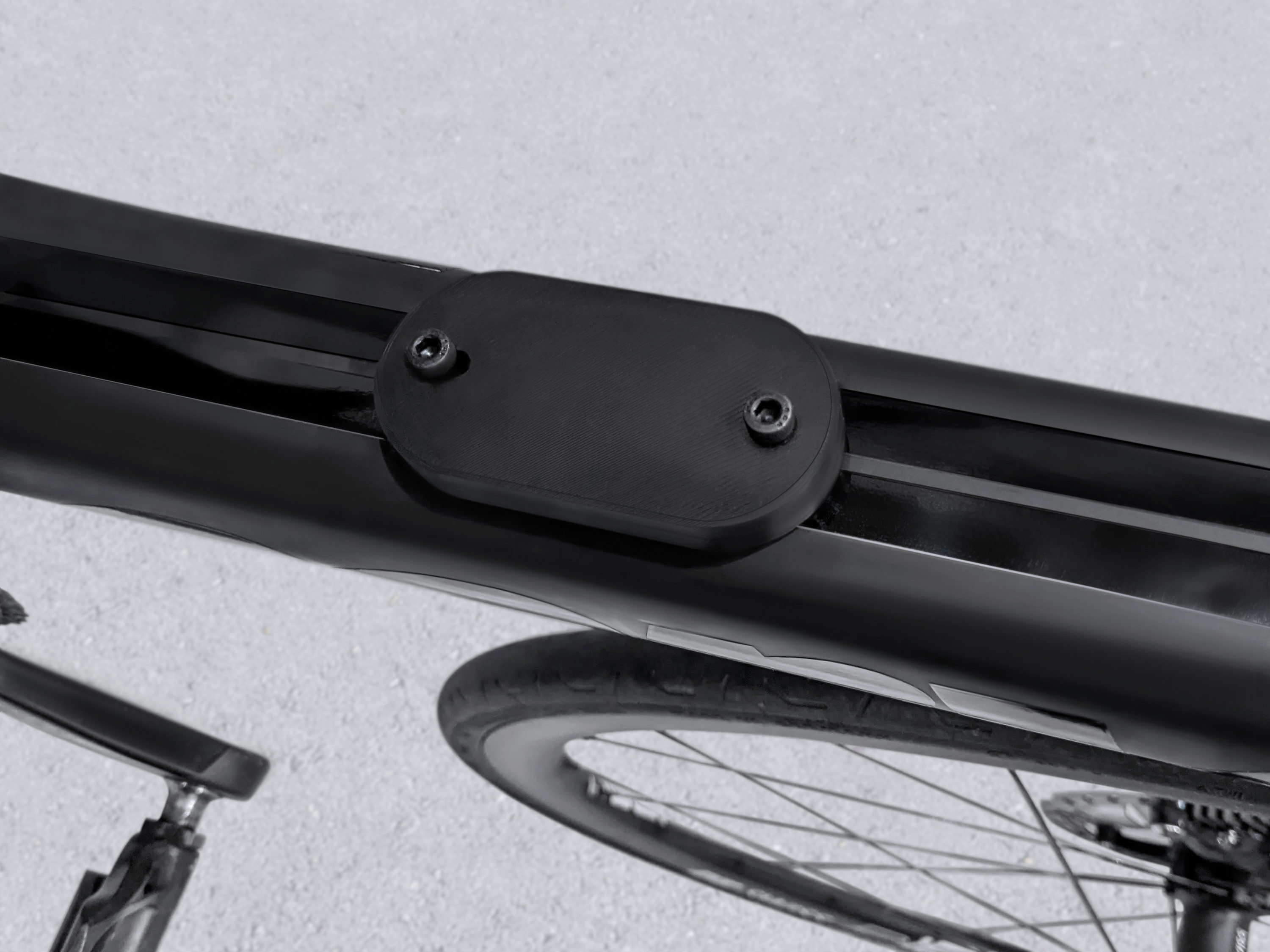 Bike Mount - Top View on Down Tube